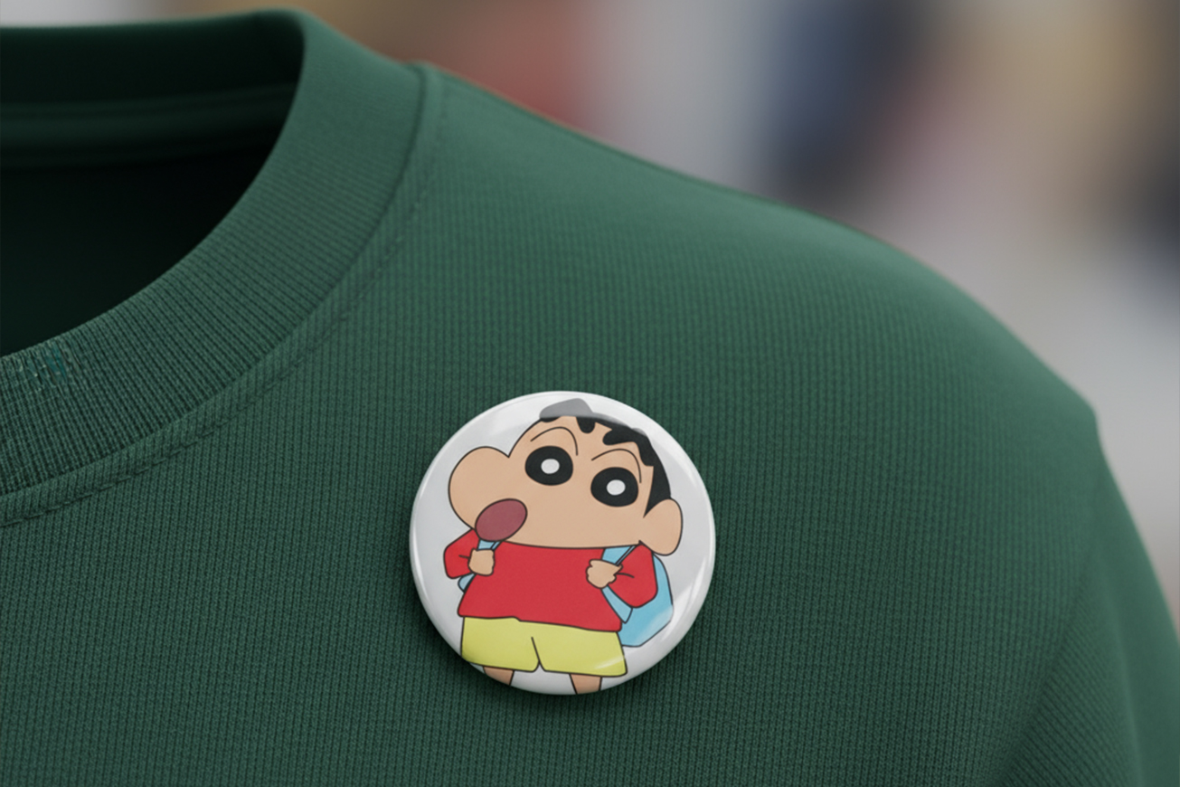 Pin on T-shirt