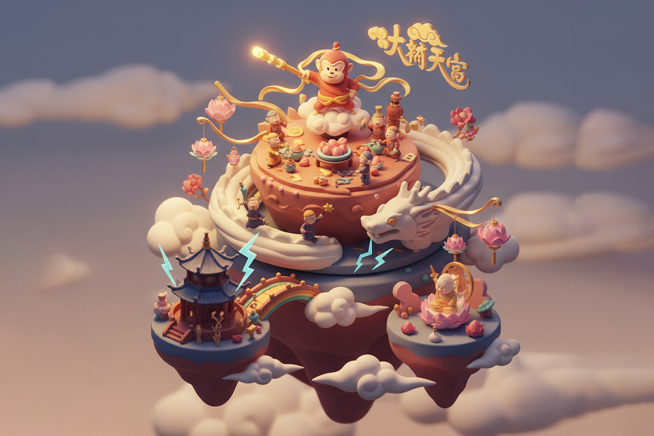 Isometric Miniature Scene Generation