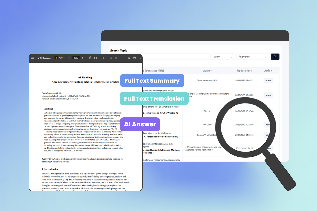 AI学术论文搜索