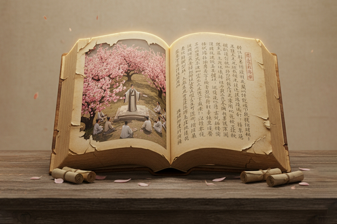 Unfolded Ancient Book Miniature Scene Generation